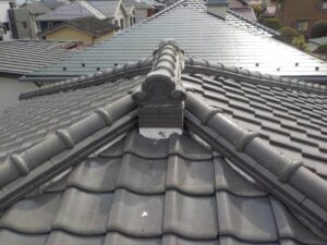 さいたま市西区にて屋根修理〈瓦屋根の漆喰補修〉 施工前